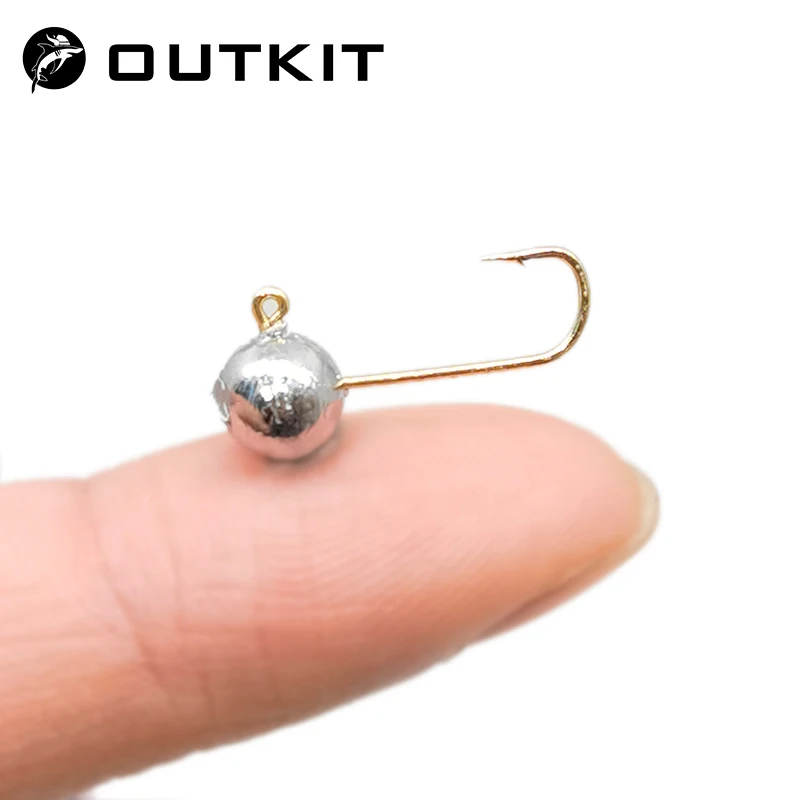 Fishing Hook Barbless - OUTKIT 10szt Mini Jig Head Hook