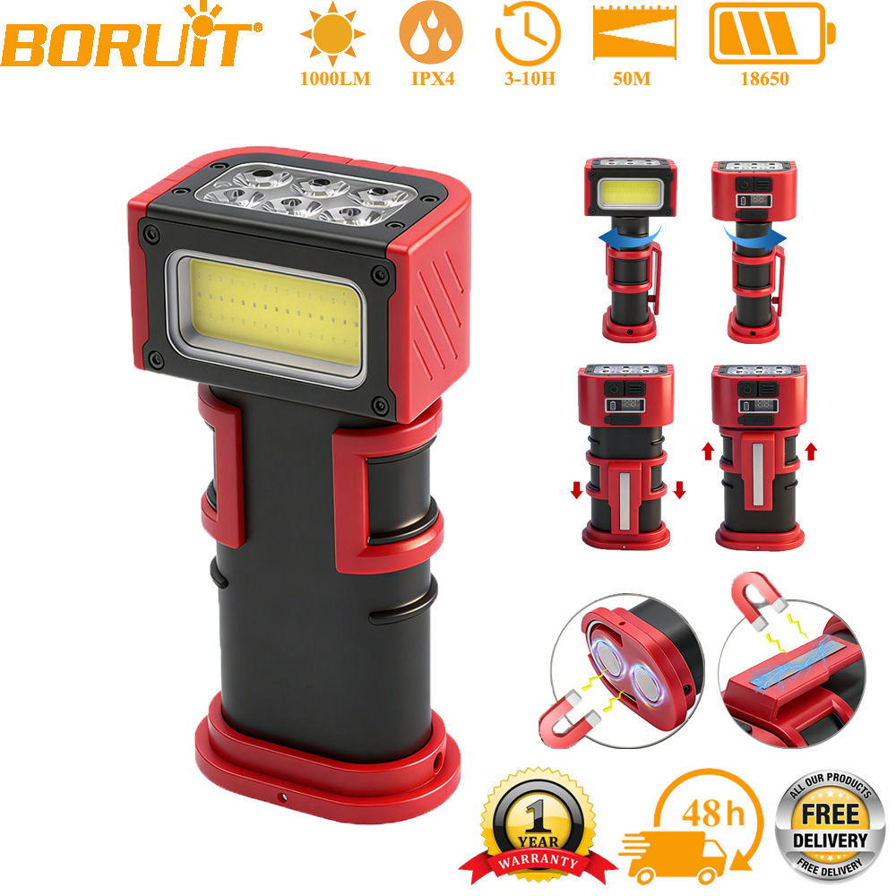 Fishing Hook - BORUiT COB LED Lampa Robocza 1000LM,