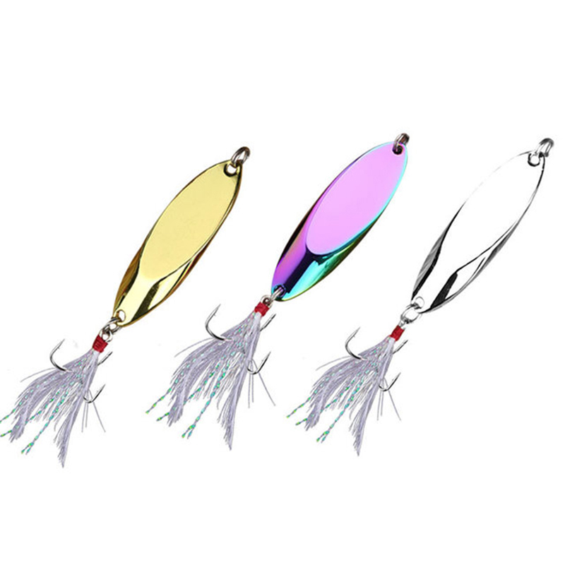 Fishing Hook Treble - 1szt 2.5g-35g Metalowa przynęta na łyżkę