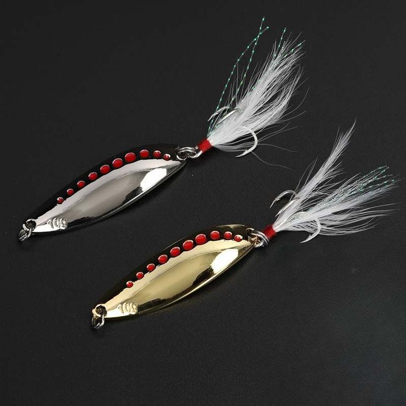 Fishing Hook Treble - 1 szt. Metalowa błystka obrotowa 5g-20g