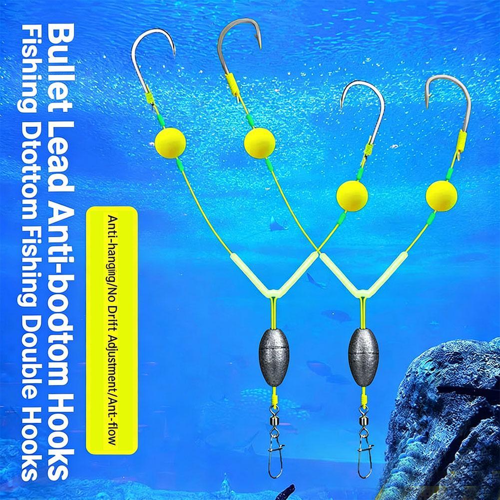 Fishing Hook Weedless - Zestaw do połowu z podwójnym haczykiem