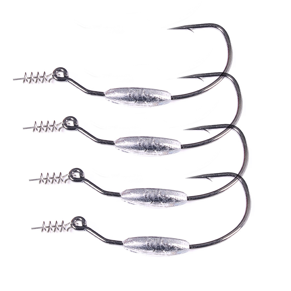Fishing Hook Offset - Haczyki offsetowe z obciążeniem i zabezpieczeniem