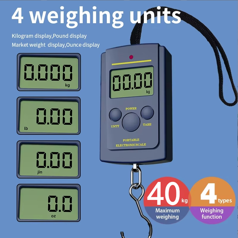 Fishing Hook - 1 szt. Wielofunkcyjna Mini Waga Elektroniczna
