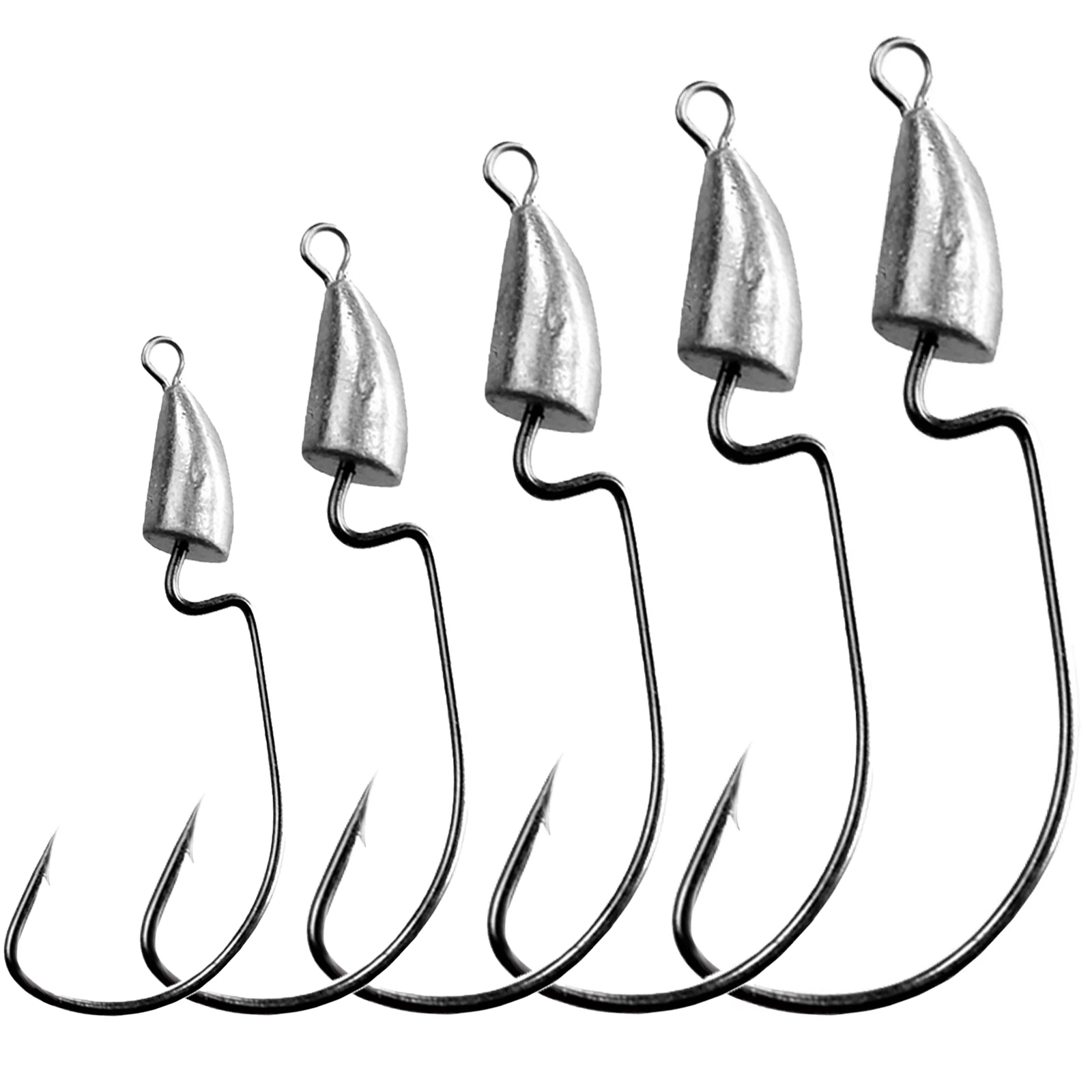 Fishing Hook Weedless - THKFISH 10pcs Crank Jig Head Hook