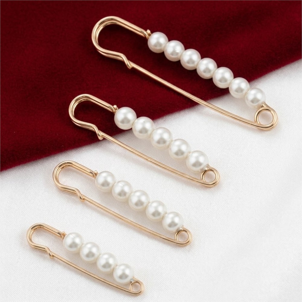 Fishing Hook Size - 10 szt. Duże ozdobne broszki z
