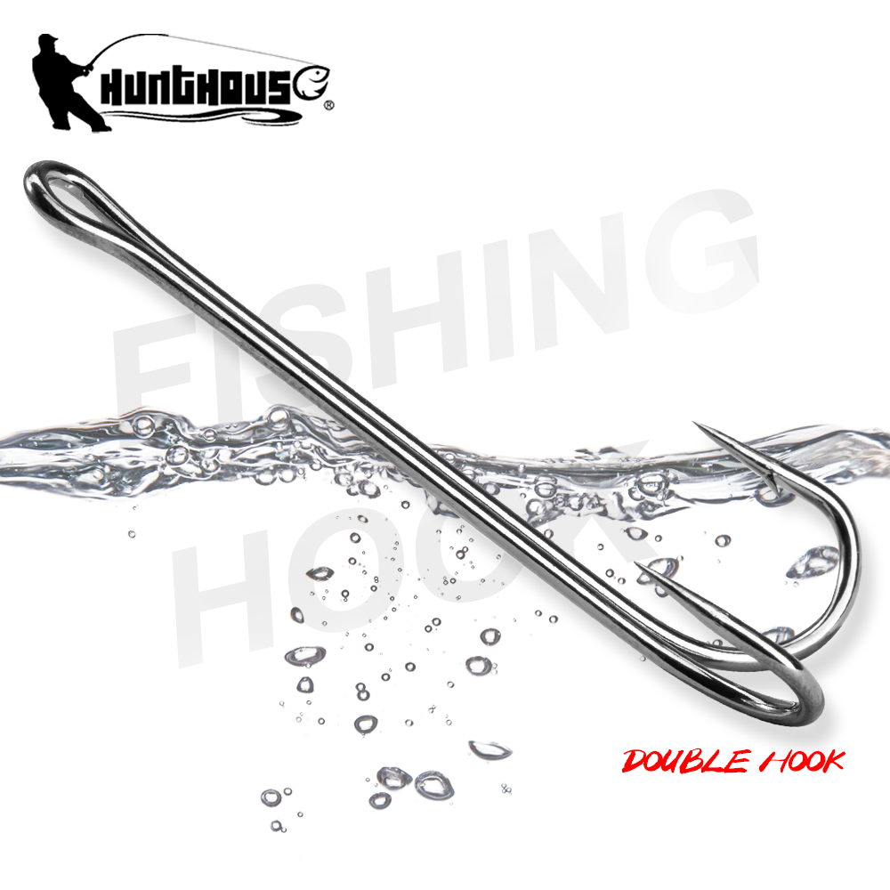 Fishing Hook Weedless - Podwójny haczyk wędkarski HuntHouse Miękka przynęta