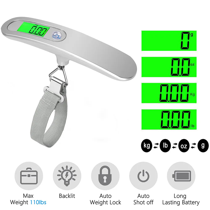 Fishing Hook - Przenośna waga elektroniczna do bagażu 50