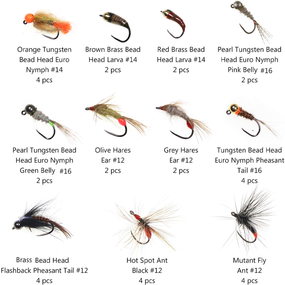 Zestaw 32 Sztuk Much Nimfowych – Fishing Hook Barbless recenzja i cena