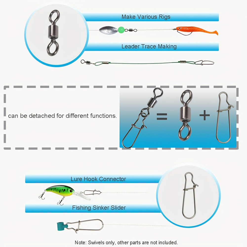 Zestaw 95/210 szt. łączników w – Fishing Hook Stainless Steel recenzja i cena