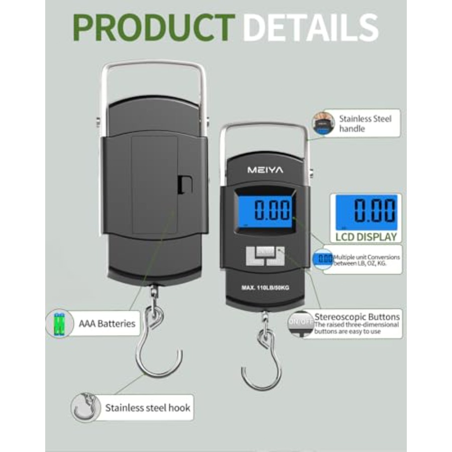 Cyfrowa waga wędkarska Fish Sc – Fishing Hook Stainless Steel recenzja i cena