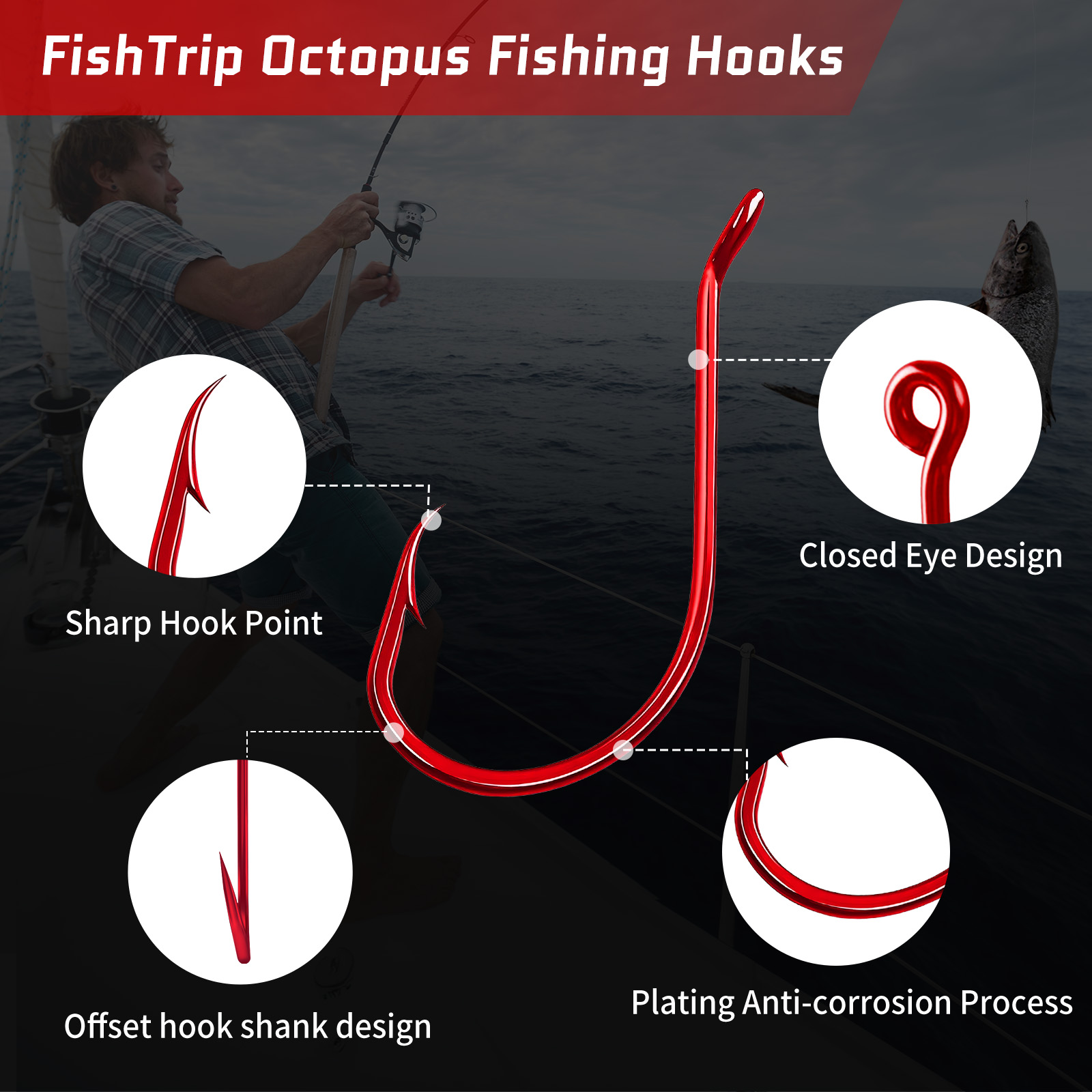 Haczyk na ośmiornice 9KM 100 s – Fishing Hook Circle recenzja i cena