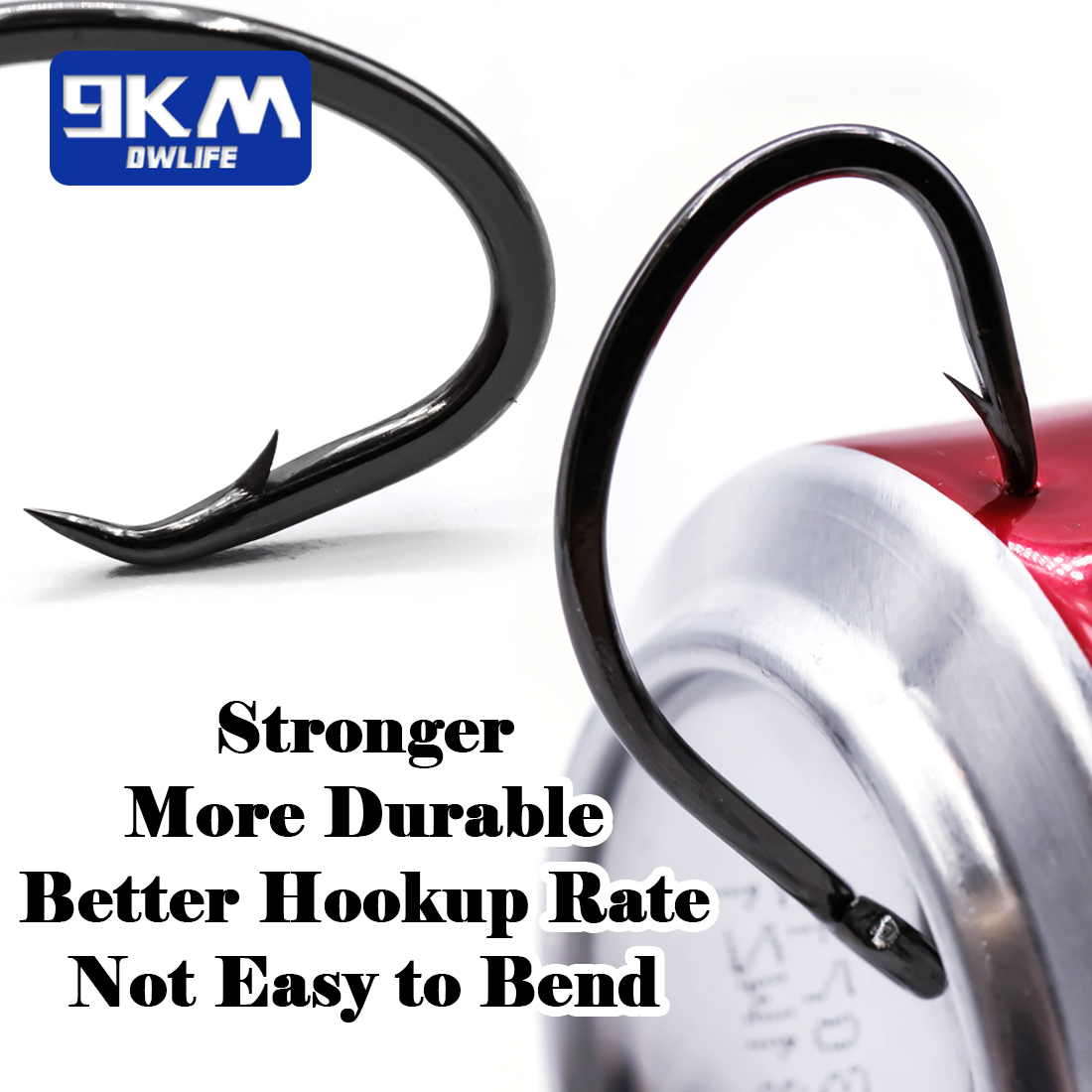 9KM Circle Hooks 25~50Pcs Salt – Fishing Hook Offset recenzja i cena