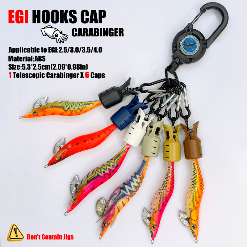 Squid Jig Hook Caps and Carabi – Fishing Hook Jig recenzja i cena