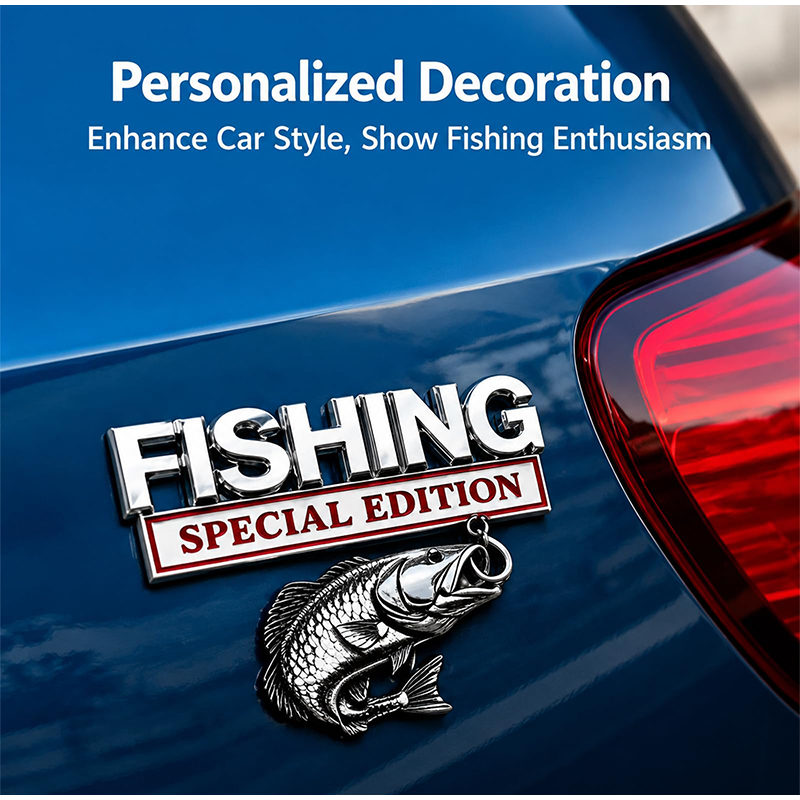 Metalowy emblemat w kształcie  – Fishing Hook recenzja i cena