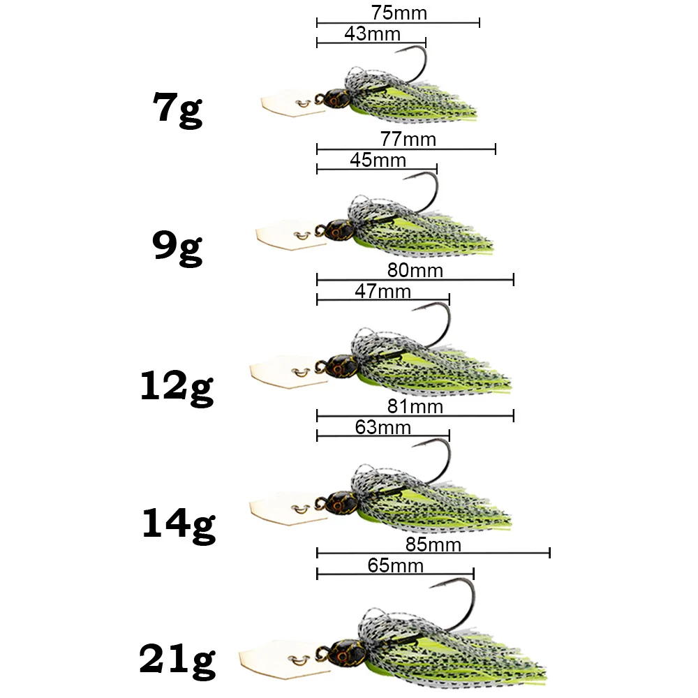 Zestaw przynęt spinningowych 7 – Fishing Hook Weedless recenzja i cena