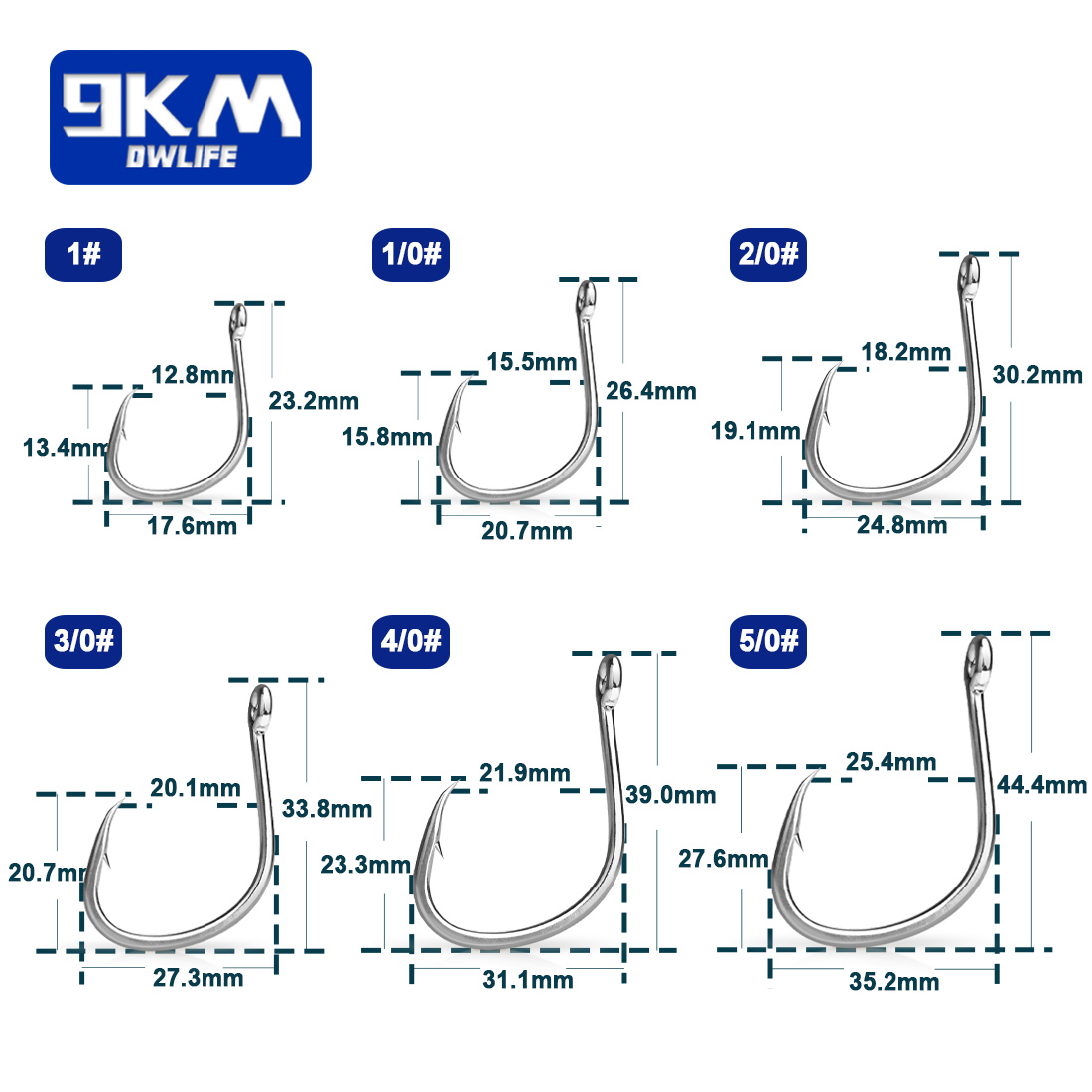 9KM Haki wędkarskie Haki do pr – Fishing Hook Circle recenzja i cena