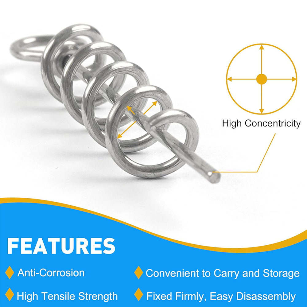 50Pcs Spring Twist Lock Fishin – Fishing Hook Box recenzja i cena