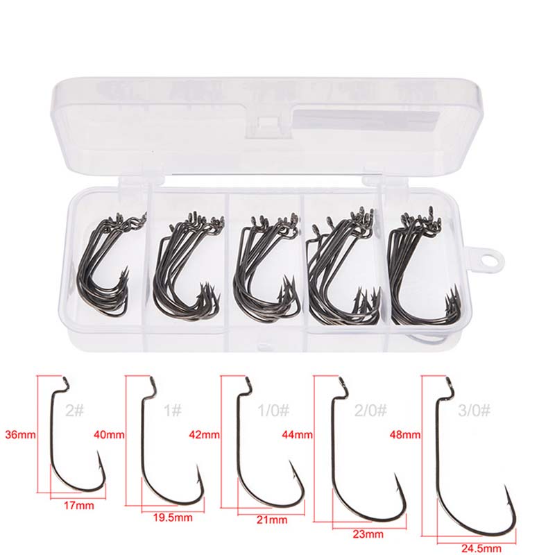 50 sztuk/pudełko Haczyki wędka – Fishing Hook Offset recenzja i cena