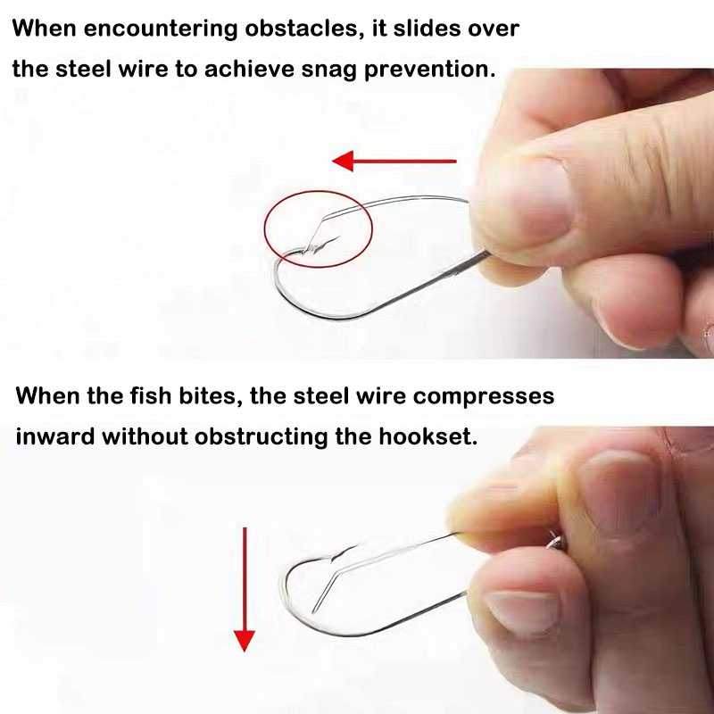 20/40 szt. Haczyków Offsetowyc – Fishing Hook Weedless recenzja i cena