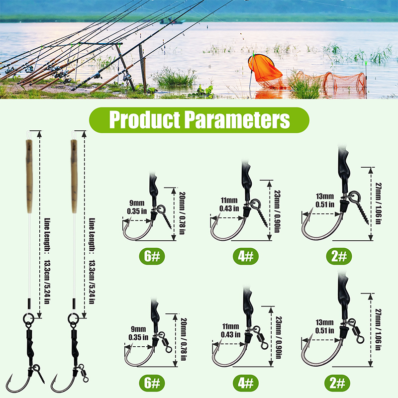 6 SZT./10 SZT. Ronnie rig 3 Ty – Fishing Hook Assortment recenzja i cena